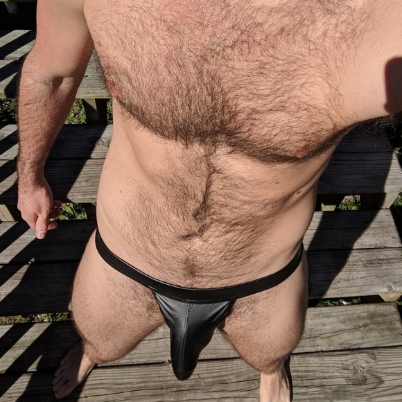 Faux Leather Jock - Black - Picture 7 of 9